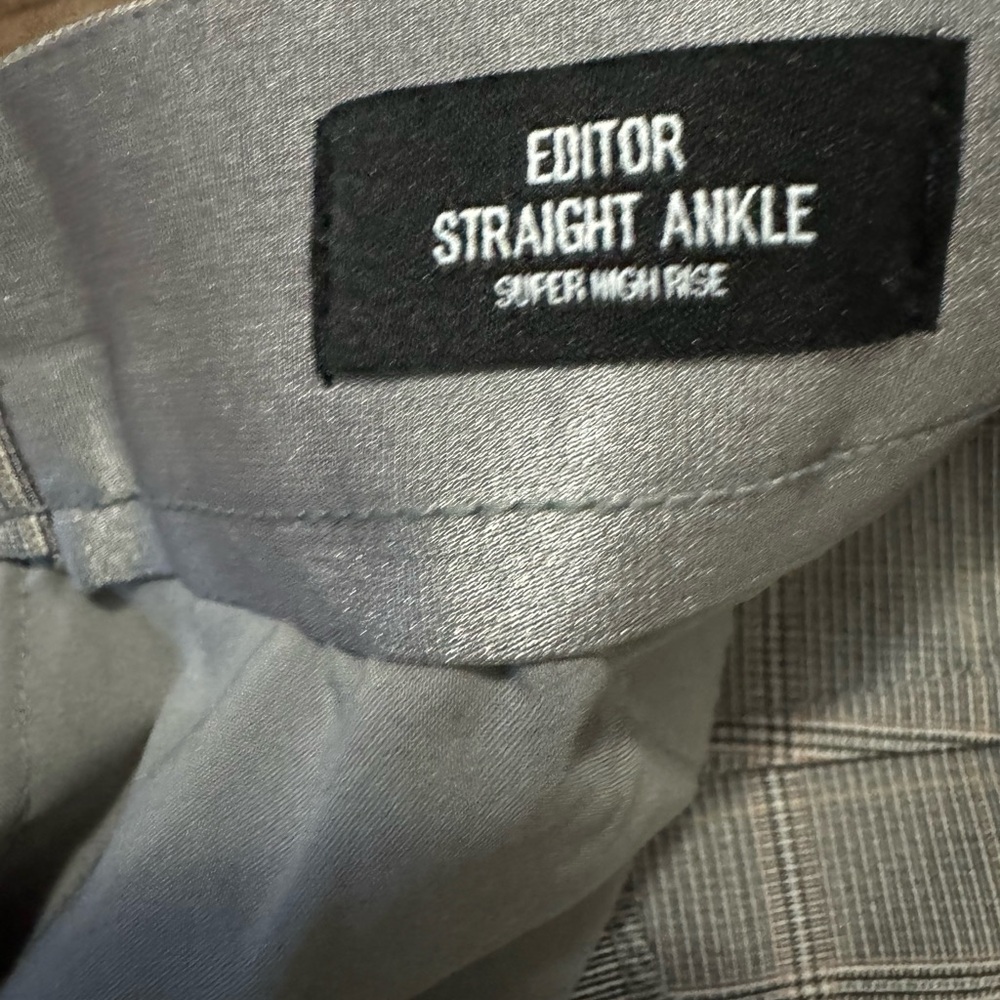 Express Editor Gray Checkered Trousers - Picture 4 of 6